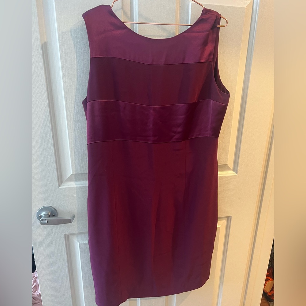 Jones New York Burgundy Cocktail Dress